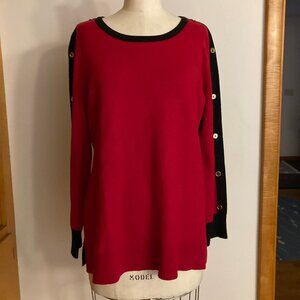 JM Collection Two-Tone Sweater